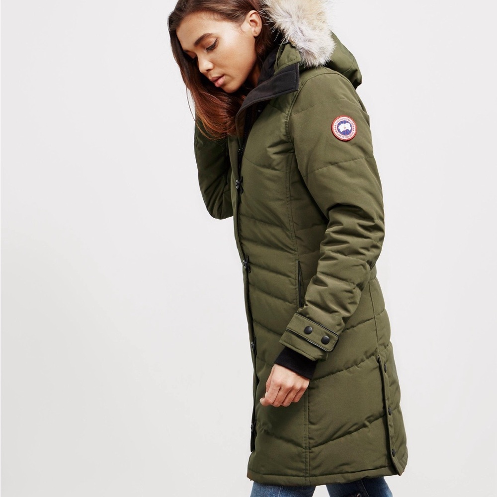 Canada Goose lorette green military parka size S NWT